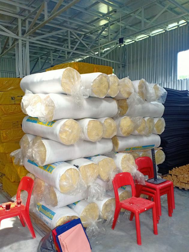 Bahan Peredam Glasswool 120x3000x2.5cm